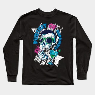 smoking skull Long Sleeve T-Shirt